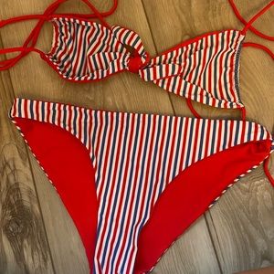 Marine Layer Womens Bondi Bikini Top and Bottom Size Medium